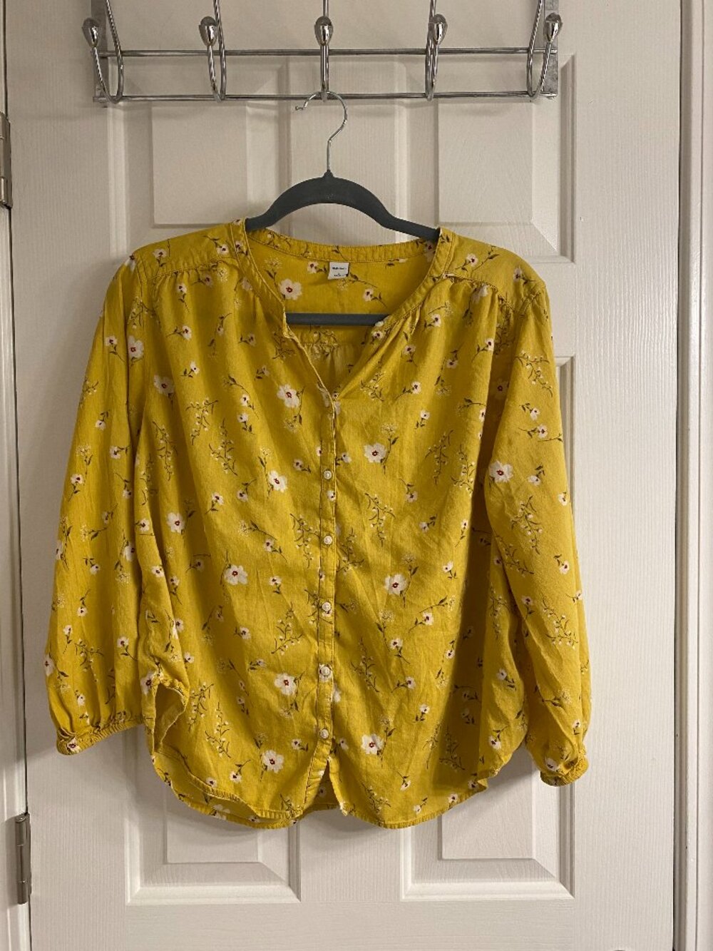 Yellow Floral Blouse